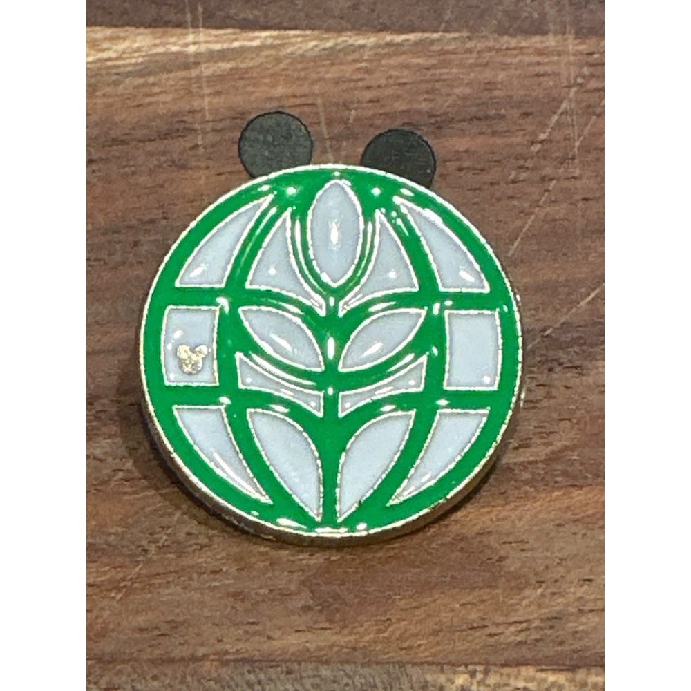 Disney Pin Trading Pin Authentic Epcot Center Logos 2015 Hidden Mickey The Land